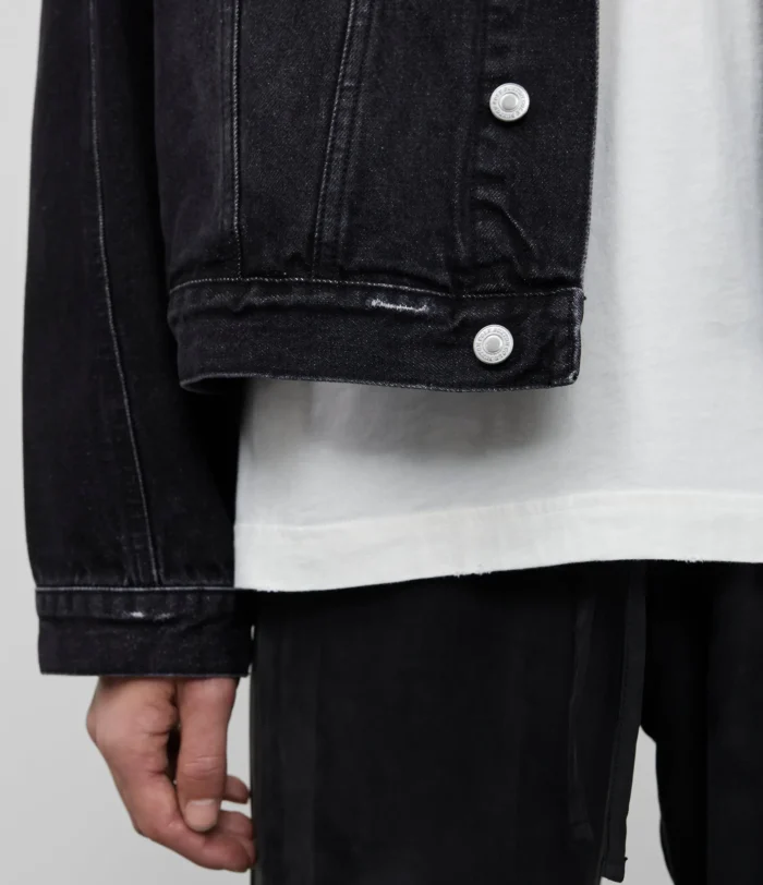 Black Cole Buxton Cropped Denim Jacket