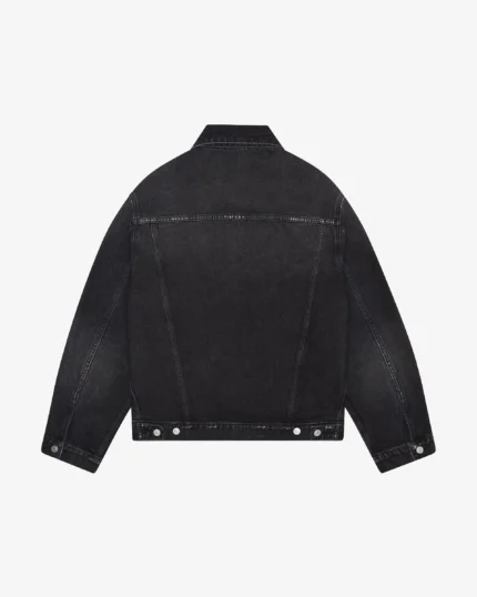 Black Cole Buxton Cropped Denim Jacket