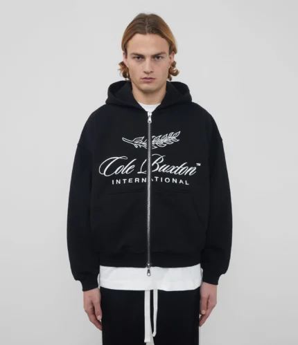 Black Cole Buxton International Zipped Hoodie