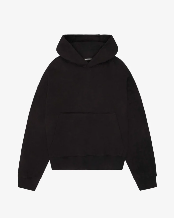 Cole Buxton Heavyweight Cropped Black Hoodie