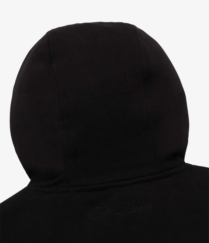 Cole Buxton Heavyweight Cropped Black Hoodie