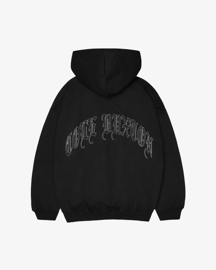 Cole Buxton Old English Hoodie Vintage Black