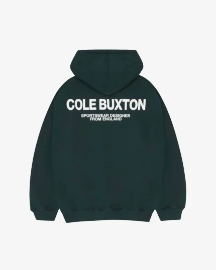 Cole Buxton Sportswear Forest Green Hoodie