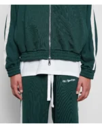 Forest Green Cole Buxton Hand Embroidery Track Pants