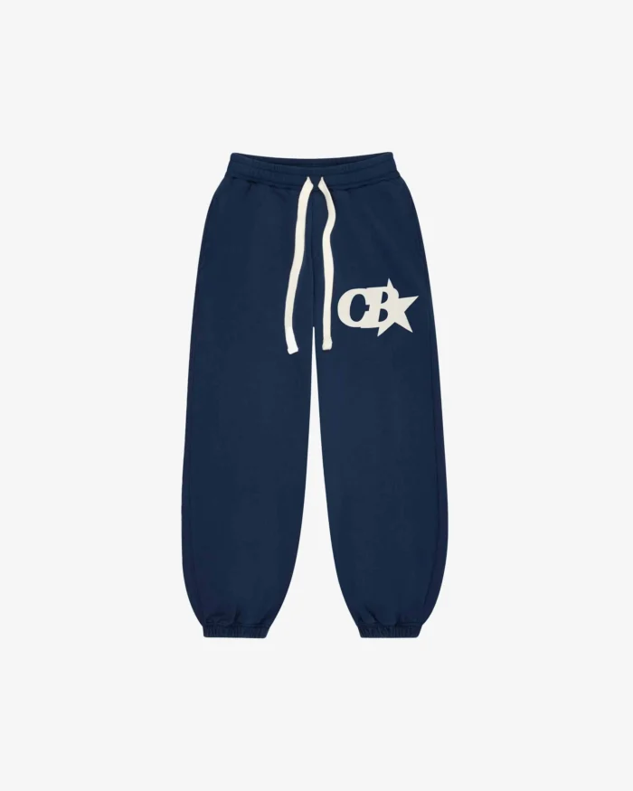 Navy Cole Buxton CB Star Sweatpants